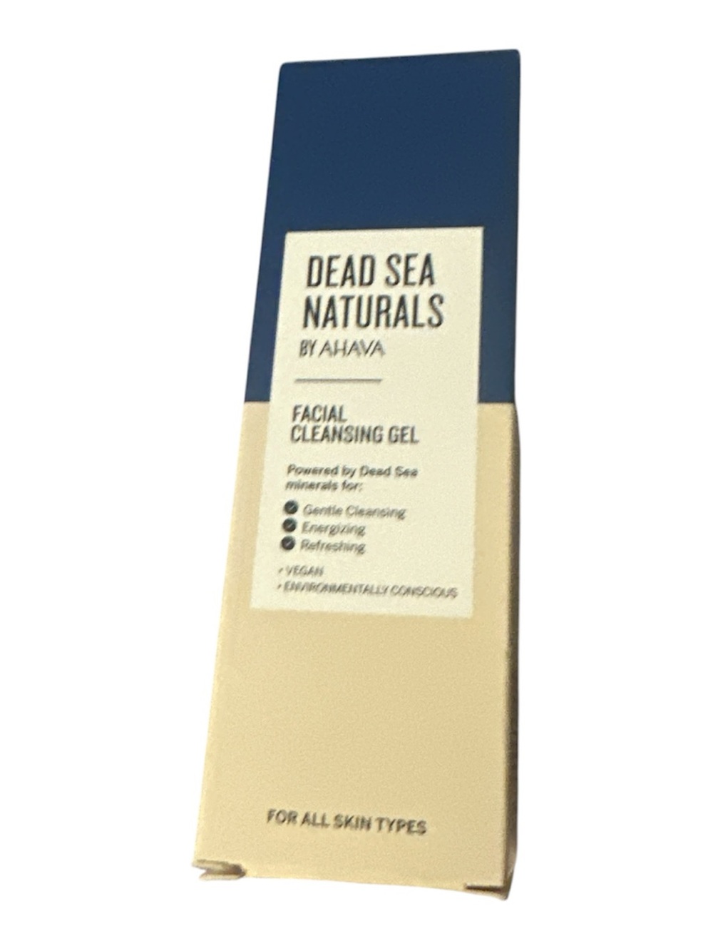 NIB AHAVA Dead Sea Naturals Facial Cleansing Gel - vegan all skin 3.4 oz